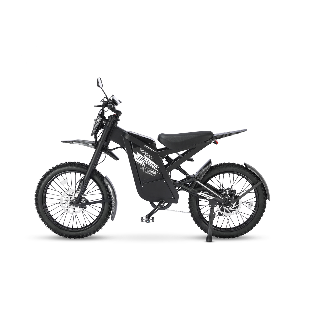 Ouxi GT2000 fatbike in zwart, andere zijde